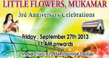 Little Flowers Mukamar to celebrate third anniversary on Sept 27